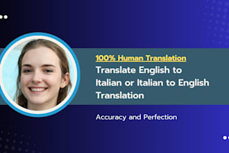 translate from italian to english or english to italian translation