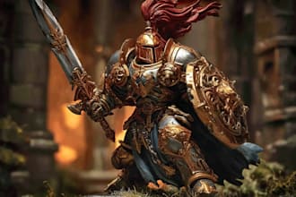 made a warhammer 40k character from your imagination