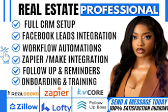 lofty CRM dashboard workflow automation website forms facebook email campaign