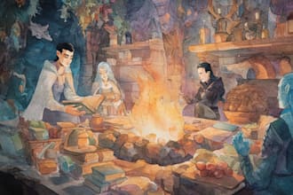 do a watercolor or fantasy portrait and dnd party