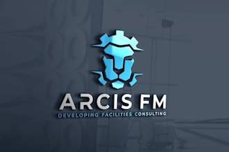design strong developing facilities consulting firm logo