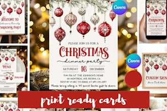 design christmas cards, greeting cards, new year, invitation cards and tshirt