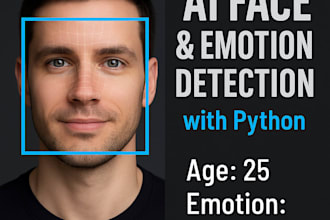 build and deploy a python opencv face,age,emotion detection ai model for your