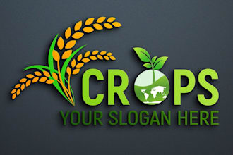 create landscape, trimming, agriculture and lawn care logo