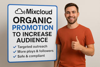 do mixcloud organic promotion to increase audience