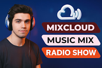 create and upload a professional mixcloud dj mix or radio show