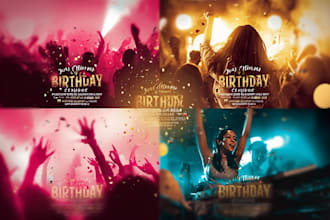 design hip hop nightclub music bar dj concert party club event bday flyer poster