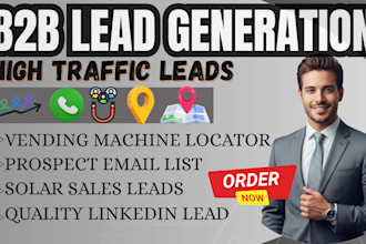 find solar lead generation vending machine leads verified email list