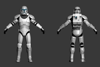 create a high quality 3d cosplay character model for games or animation