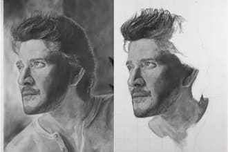 draw hyper realistic portraits
