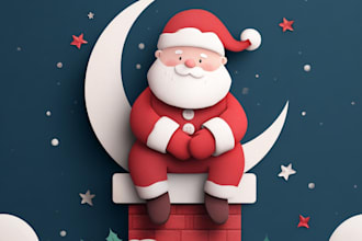 design a christmas illustrations