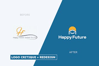 critique your logo and redesign it with improved concepts
