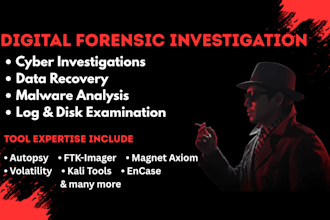 do digital forensics, cyber investigation, and evidence recovery