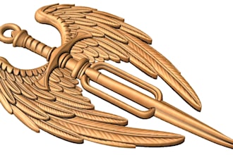 create a high quality 3d relief model and laser engraving