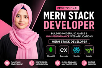 develop a full stack web application as a mern stack developer