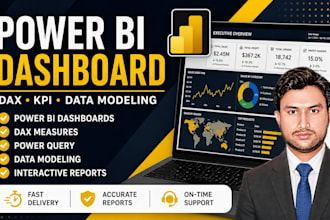 be your power bi expert for dashboards, dax and data modeling