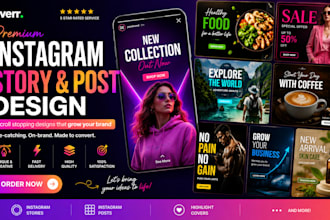 instagram story and post design