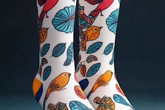 esign custom and unique socks design