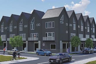 design industry building exterior,steel glass facade render,high tech warehouse