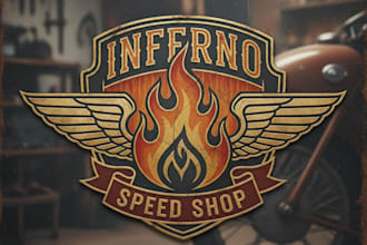 design vintage flame logo