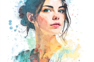 paint stunning watercolor portrait