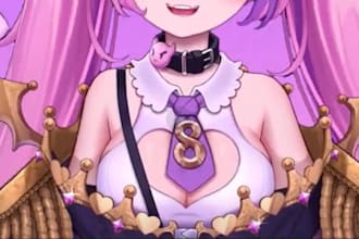 draw and rig live2d vtuber model, 2d vtuber commission, 2d vtuber model, live2d