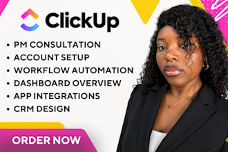 make com automation clickup dashboard, click up automation, make com