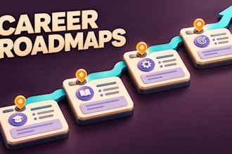design a career or learning roadmap as a clear visual PDF