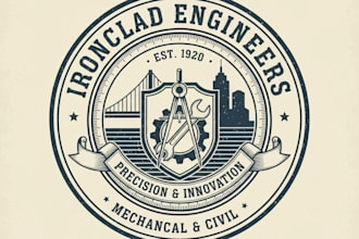 design vintage engineering logo