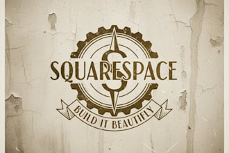 design vintage squarespace logo