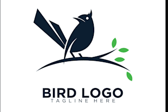 design an eagle, falcon, owl, animal logo and bird illustration high quality