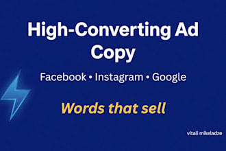 write high converting ad copy for your product or service