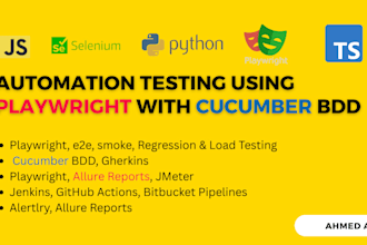 do QA automation using playwright, typescript
