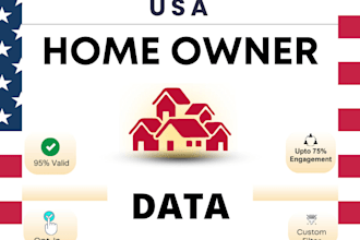 provide detailed USA homeowner number datasets list