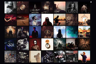 design your album cover art and single cover art no ai