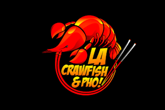 design high quality epic logo for la craw fish pho