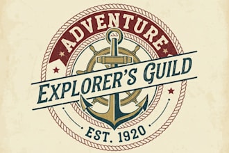 design travel, adventure, exploration and tour guide logo