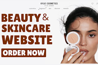 skincare shopify store skin care website skincare cosmetic website beauty store
