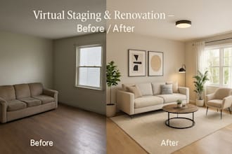 do virtual staging, virtual home staging, virtual renovation furniture airbnb
