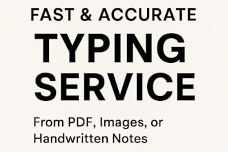 do fast and accurate typing from images, PDF or handwritten