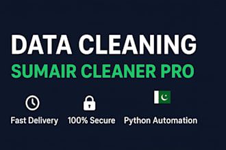clean, organize, and fix your excel or CSV data using a custom python to
