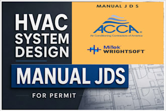 do hvac design mep, manual jds calculation for permit