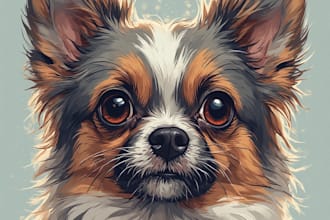 design a pet to a cartoon or design a pet cartoon