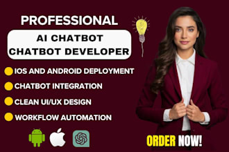 be your mobile app developer ai mobile app, ai integration, IOS app, android app