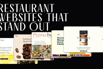 build a bold, modern restaurant or cafe website