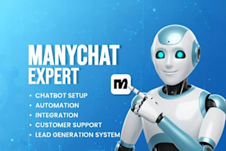 set up manychat to automate chats and get leads, manychat automation, ai chatbot