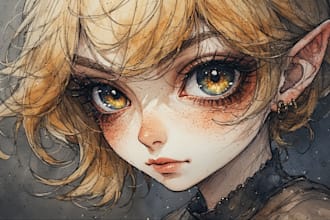 draw anime art illustration