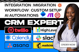 integrate gohighlevel ads mailchimp twilio calendly docusign stripe slack asana