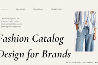 design a professional fashion catalog for your brand