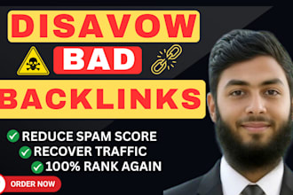 disavow toxic backlinks and remove harmful links from your website
